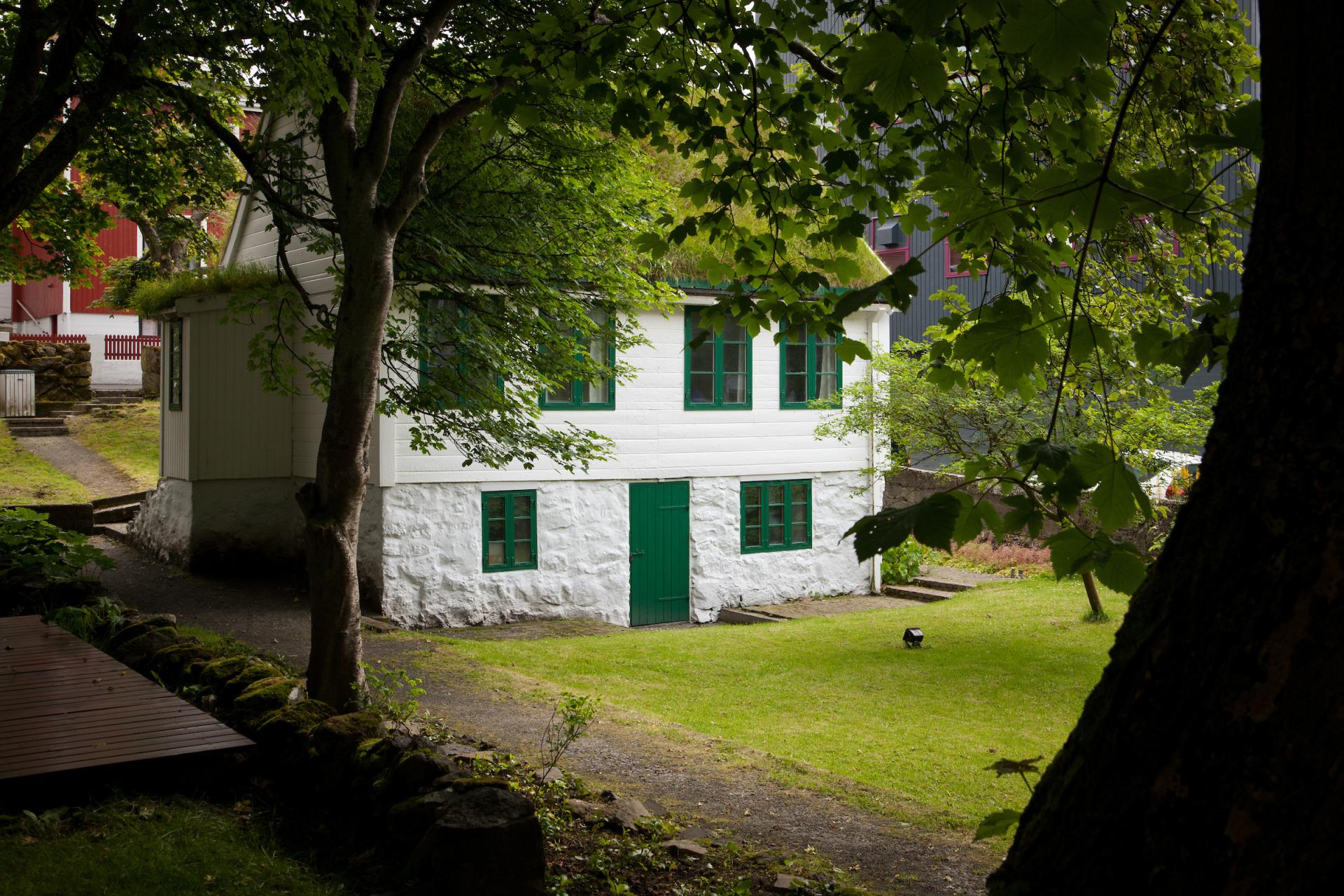 A cosy wooden house, in Tórshavn, Faroe Islands.