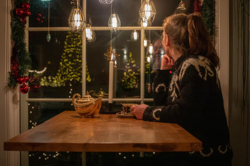 Christmas decorations in the cosy cafe, Panamé, in Tórshavn, Faroe Islands. Taken by Alessio Mesiano